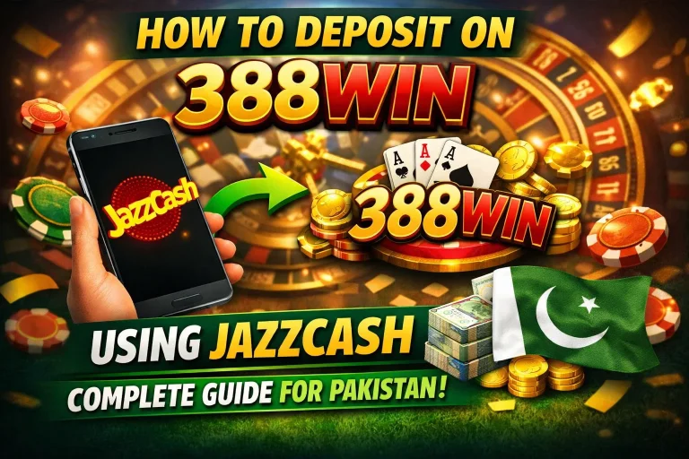 Deposit with JazzCash on 388Win